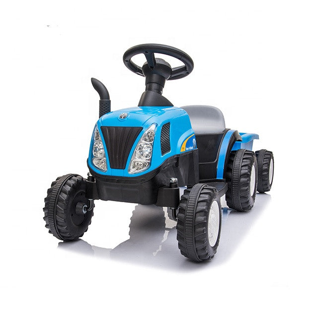 6V New Holland Tractor & Trailer - BLUE