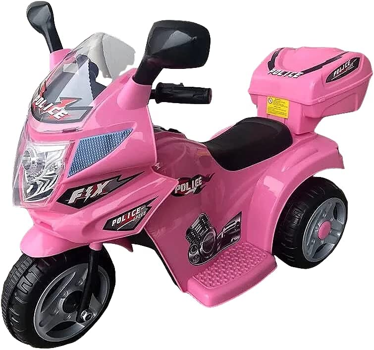 6v Kids 3 Wheel Electric Police Motorbike