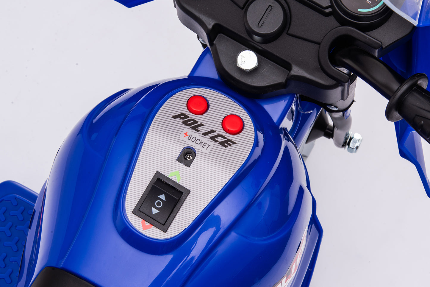 6v Kids 3 Wheel Electric Police Motorbike