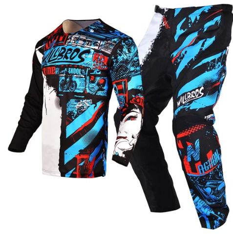 Kids Blue Biker Clothing