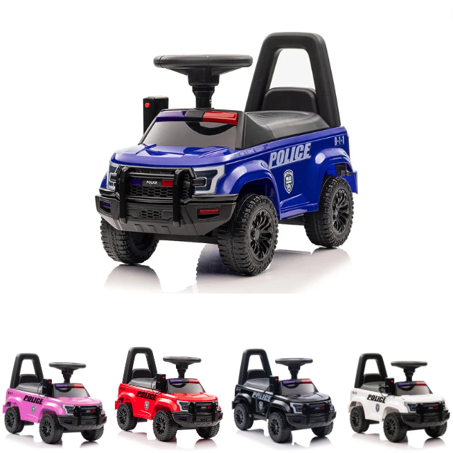 6v Police Pursuit Push Car