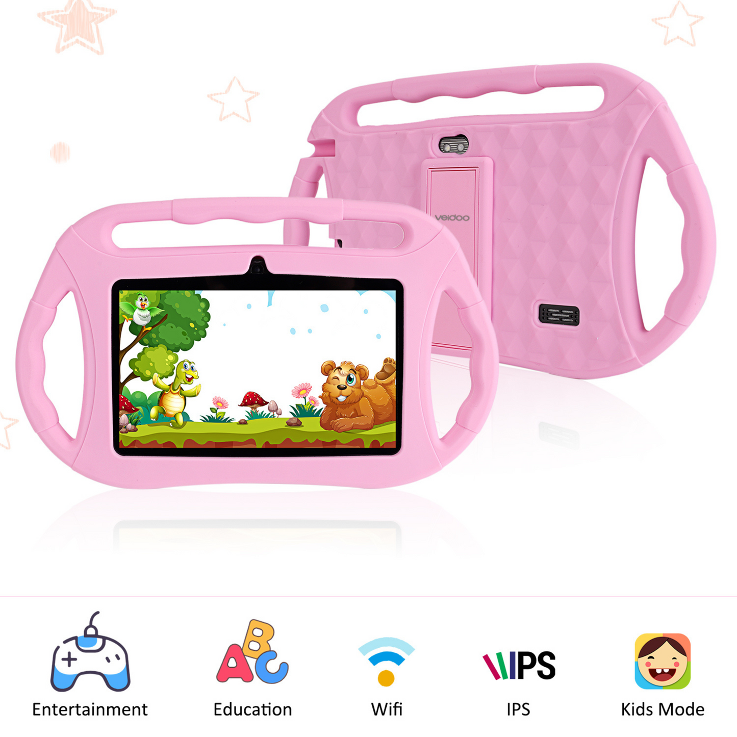 Kids Tablet - 7 inch - 3 Handle Cover