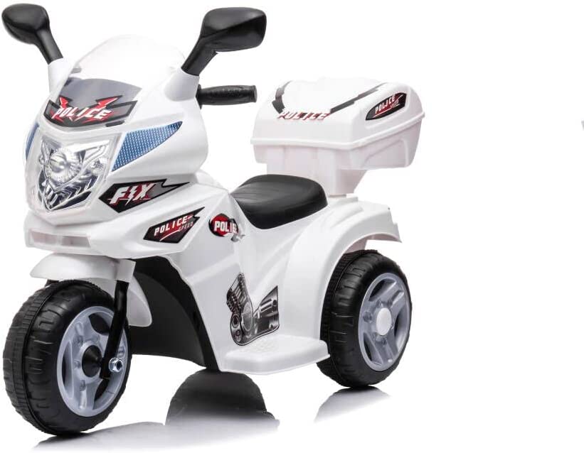 6v Kids 3 Wheel Electric Police Motorbike – EMK Toys