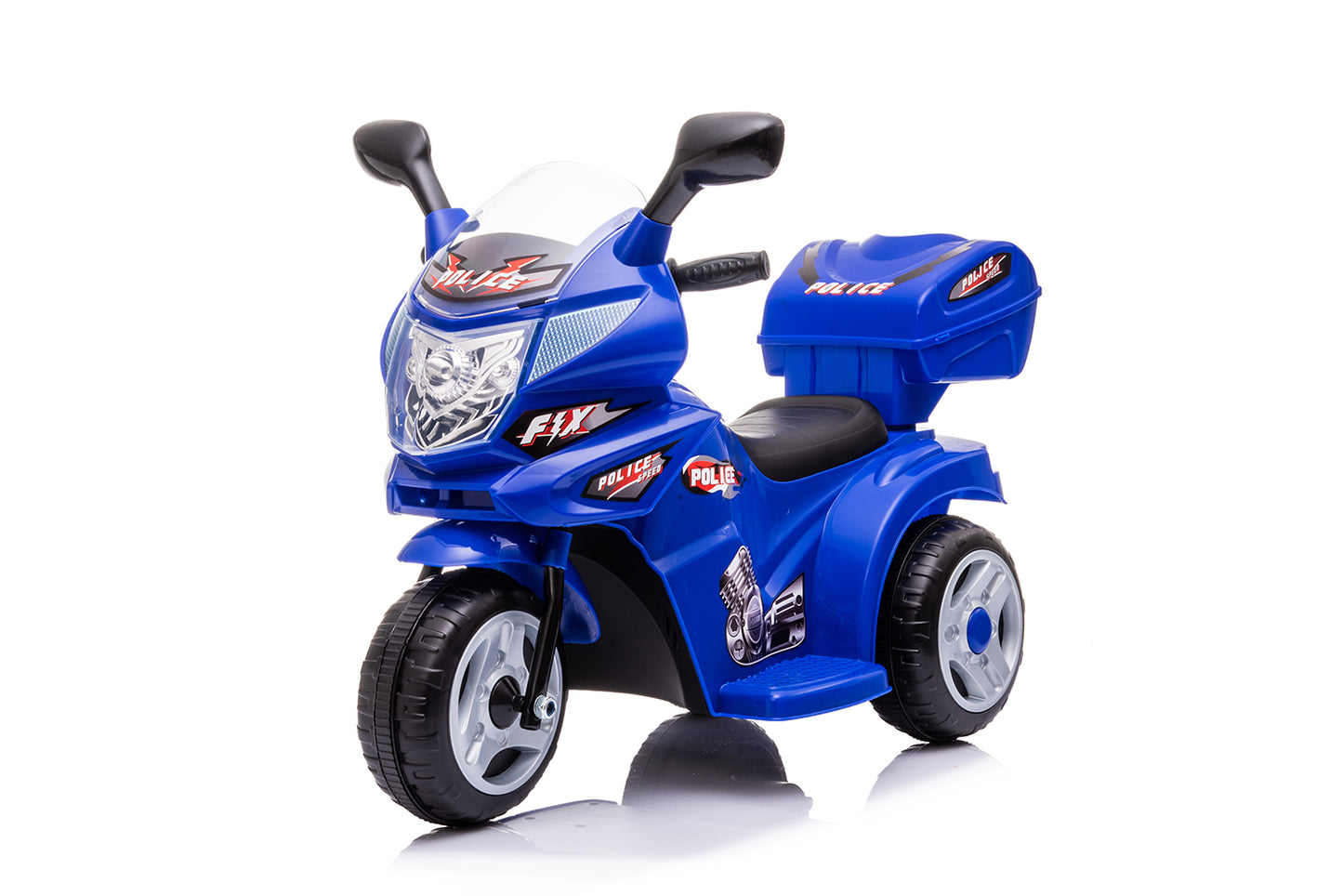 6v Kids 3 Wheel Electric Police Motorbike