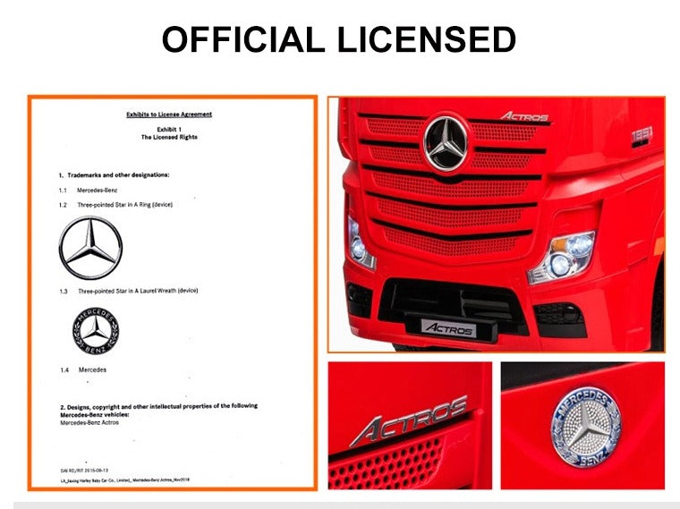 Mercedes Benz Licensed Artic Truck - 12V